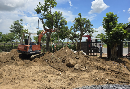 Thi Công Công Trình Cây Xanh Tại Khu Đô Thị Vitapoint- Bến Lức Long An
